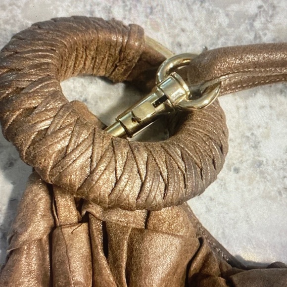 EUC JIMMY CHOO Bracelet Woven Leather Bag - Picture 3 of 12